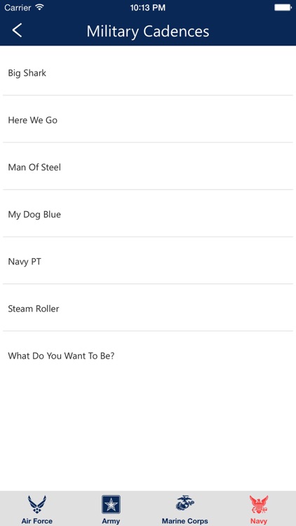U.S. Military Cadences — Army, Navy, Air Force, & Marine Corps screenshot-3