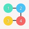 4 Colors and numbers - Flow Dots Puzzle connecting colors and numbers