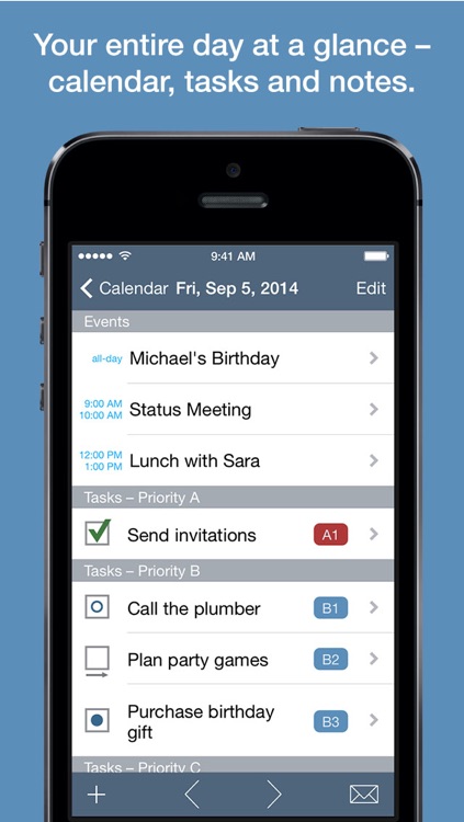 Benjamin – Task Manager and Calendar Inspired by Benjamin Franklin for iPhone