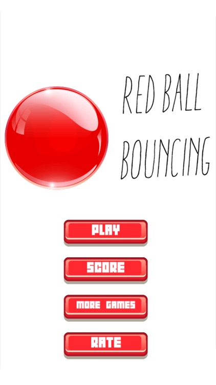 A Red Ball Bouncing in White Tile