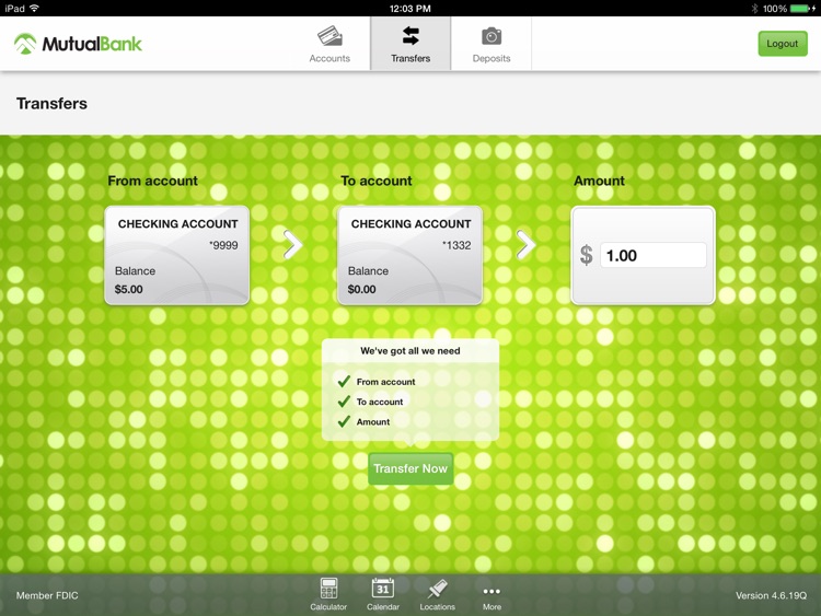 MutualBank for iPad screenshot-3