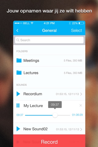 Recordium Pro - voice recorder, record memos and note taking screenshot 4