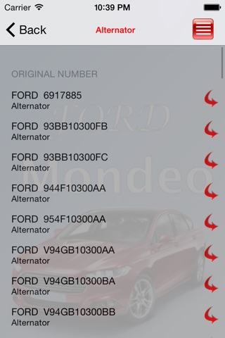 Запчасти Ford Mondeo screenshot 2