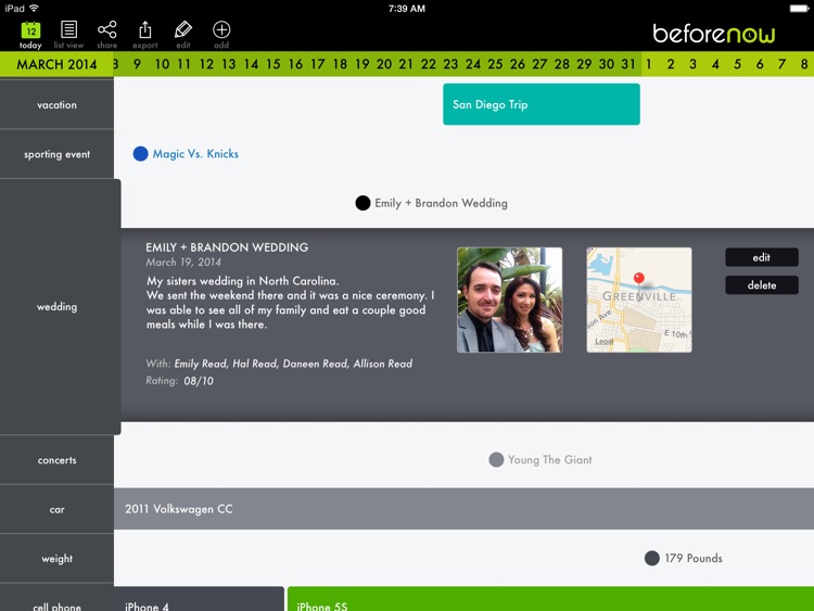BeforeNow - Personal Timeline Creator and Journal