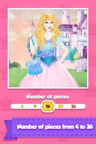 Jigsaw Puzzle: Royal Princess Girls - Kids Games screenshot 2