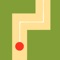 Tap left or right to move the dot and avoid the obstacle