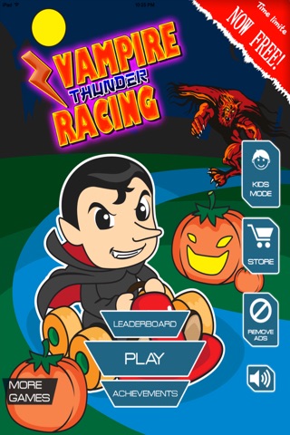 Vampire Racing Go Cart - Count Dracula vs Werewolf street fights screenshot 2