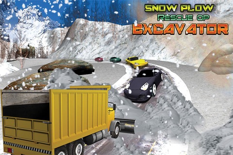 Snow Plow Rescue Truck OP - Cold Winter Snowblower Excavator Street King screenshot 4