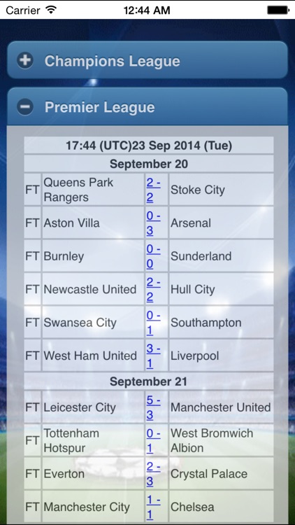 Football Livescore - live results of soccer screenshot-1