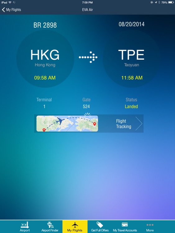 Taiwan Taoyuan Airport + Flight Tracker HD air eva China airlines screenshot-3