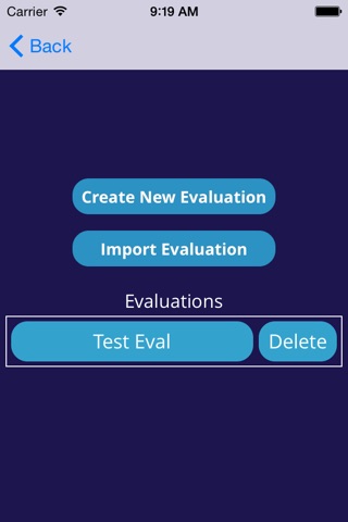 CCEA NEPF Evaluation Assistant screenshot 2