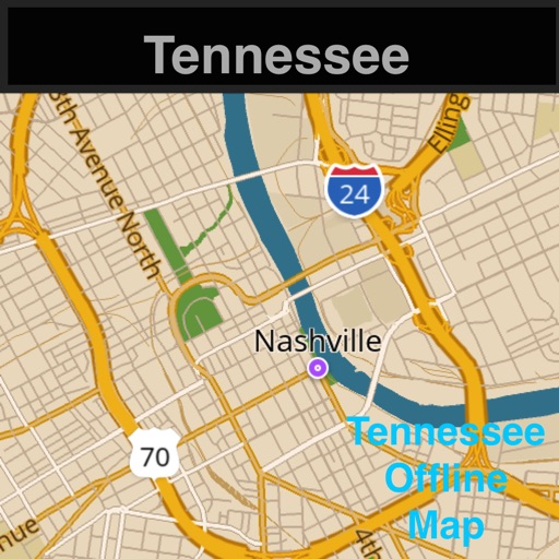 Tennessee Offline Map & Navigation & POI & Travel Guide & Wikipedia with Traffic Cameras Pro icon