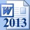 Microsoft Word 2013 is latest version of the ever popular Microsoft Word
