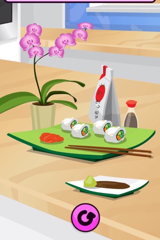 Yummi Sushi Cooking for Kids - Free Japan Vegetarian Recipes Game with Chef Emma screenshot 2