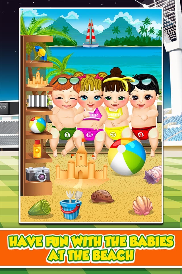 Cheerleader Mommy's Baby Doctor Salon - Makeup Spa Prom Games for Girls! screenshot 3