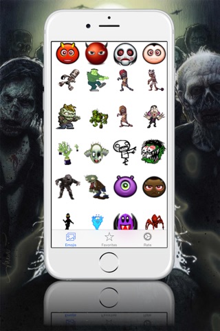 Emoji Emoticons - Share Animated Zombies, Vampires, Mummies and Ghosts screenshot 4