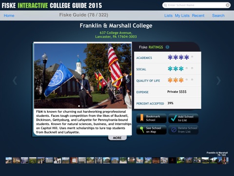 Fiske Interactive College Guide 2015 screenshot 4