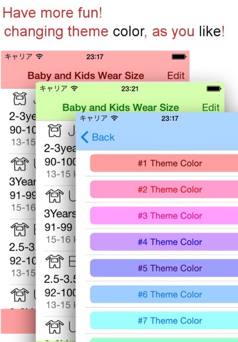 Baby Wear Size screenshot 2