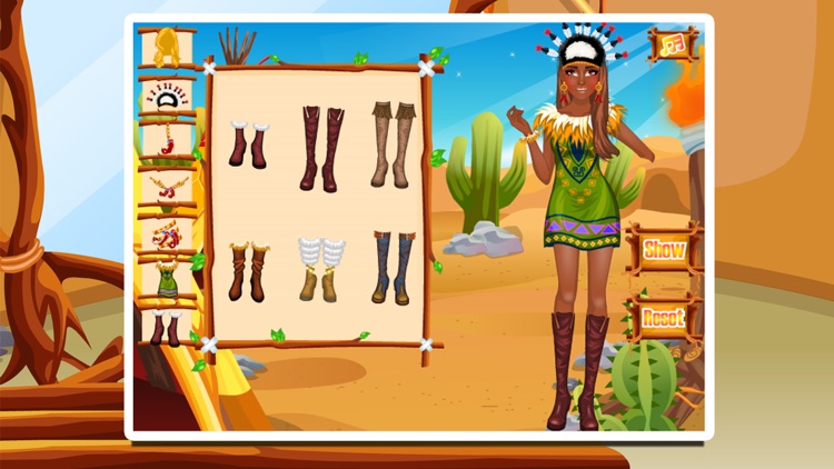 Tribal Girl Dressup screenshot-3