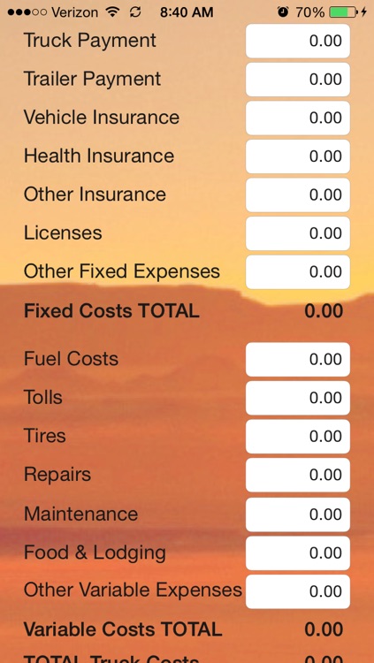 Trucker Calc