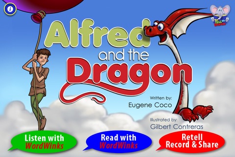 Alfred and the Dragon with WordWinks and Retell, Record & Share screenshot 2