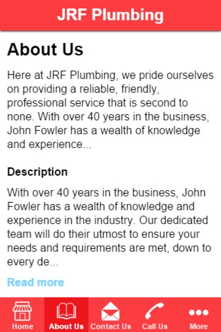 JRF Plumbing screenshot 2