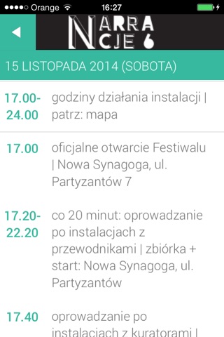 Narracje 2014 Gdańsk screenshot 4