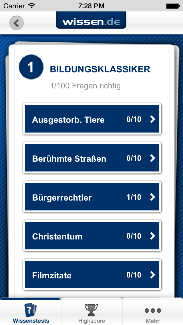 How to cancel & delete Der große Allgemeinbildungs-Test von wissen.de from iphone & ipad 3