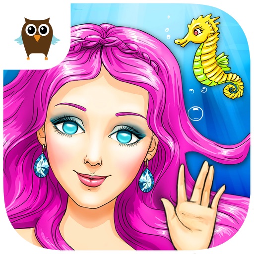 Mermaid Ava Hair Care, Make Up Salon and Dress Up - Kids Game Icon