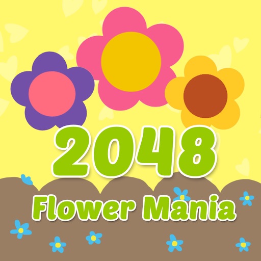 AAA+ 2048 Flowers Mania: Amazing Blossom Garden Tiles Numbers Puzzle Match Game For Limited Editions icon