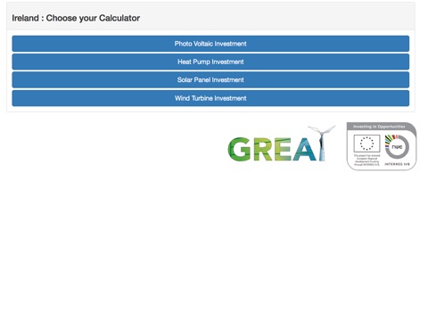 GREAT EU Renewal Energy Calculator screenshot 2