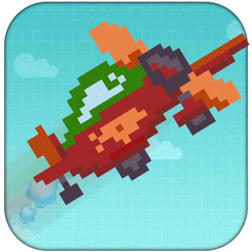 Retro Pixel Plane Assault Pro - Flight Carrier Blast Simulator icon