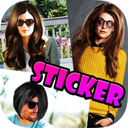 Cool New Hair Way : Pimp your Photos with Sticker Camera for Instagram and more iOS App