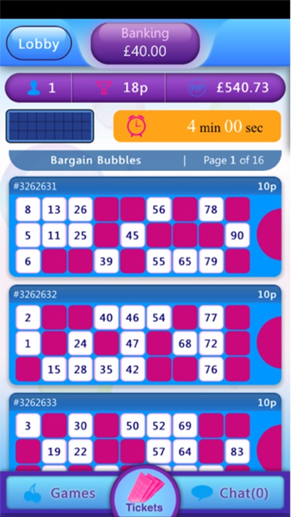 Bubble Bonus Bingo Login