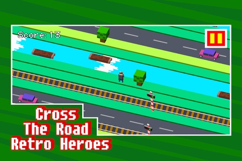 Cross The Road Retro Heroes screenshot 3