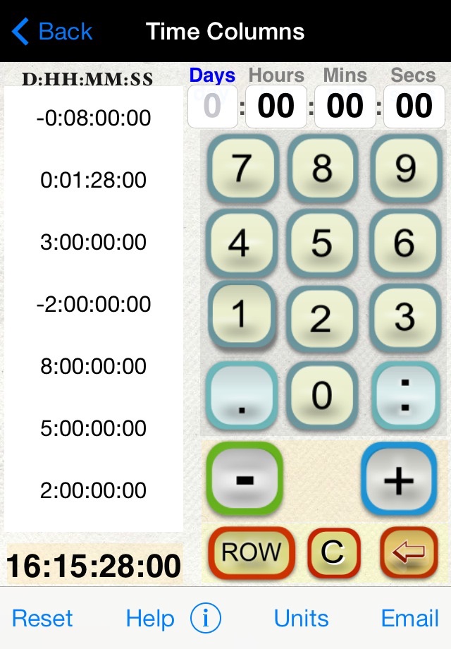 Hours, Minutes & Seconds Calculator with Date Diff screenshot 2