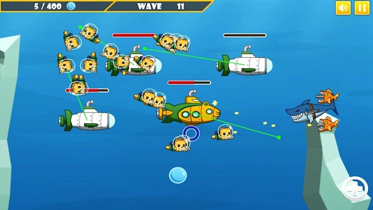 Nyan Force - Funny Free Defense Action game with Shooting Cats screenshot-3