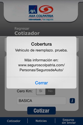 Cotizador Auto AXA Colpatria screenshot 4