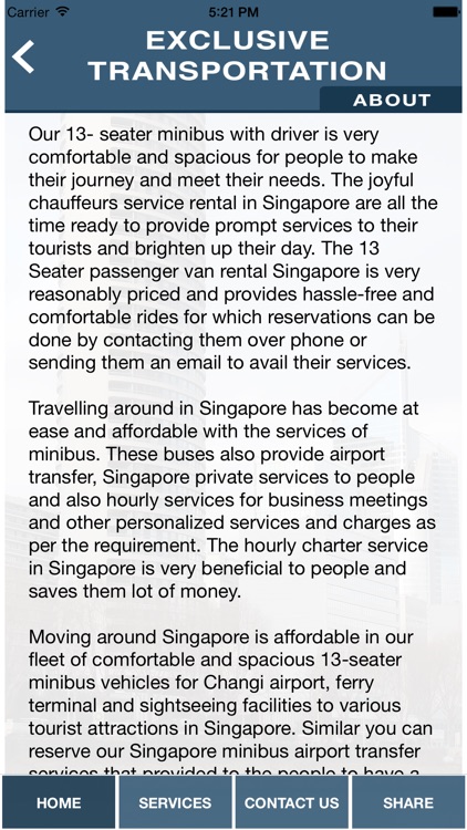 EXCLUSIVE TRANSPORTATION