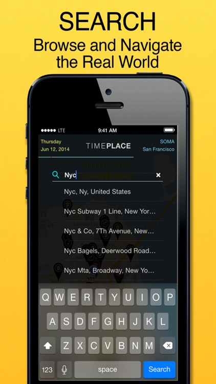 Time Place - Browse the Real World - Search, Discover & Navigate Events, Concerts, Nightlife, Meet-ups or Activities in your city or when planning travel.