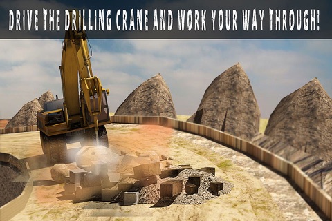 Hill Climber Mountain Drill Crane Simulator 3D screenshot 2