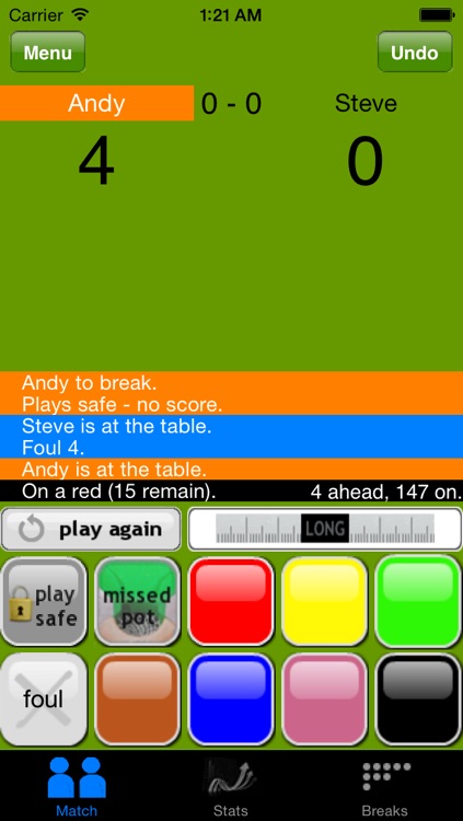 MySnookerStats - Snooker Scoring and Statistics