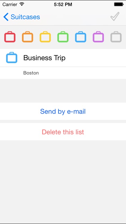 Suitcases - packing checklist screenshot-3