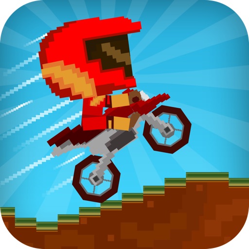 Blocky Bike Race 3D - A Pixl Roads Block Run iOS App