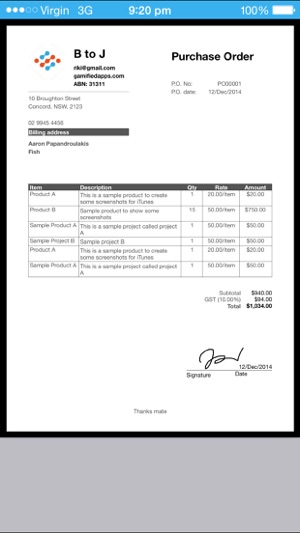 Purchase Order Pro