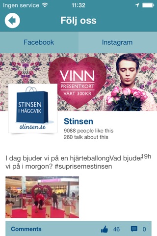 Stinsen intern-app screenshot 3