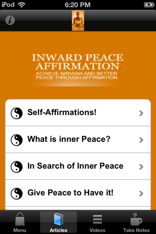 Inward Peace Affirmation:Learn how to Affirm yourself to Inner Peace screenshot 3