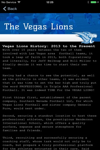 The Vegas Lions. screenshot 4