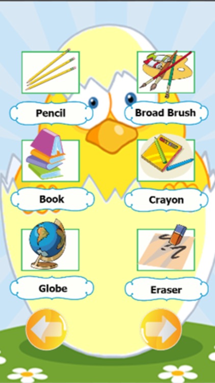 School supplies list and English conversation learning for kids