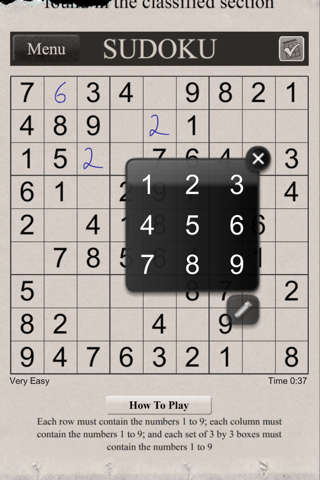 Sudoku vi screenshot 3